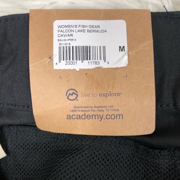 Magellan Outdoors Shorts Nwt Magellan Womens Black Fish Gear Falcon Lake Bermuda Caviar